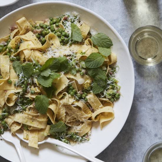 Spring Pasta Carbonara