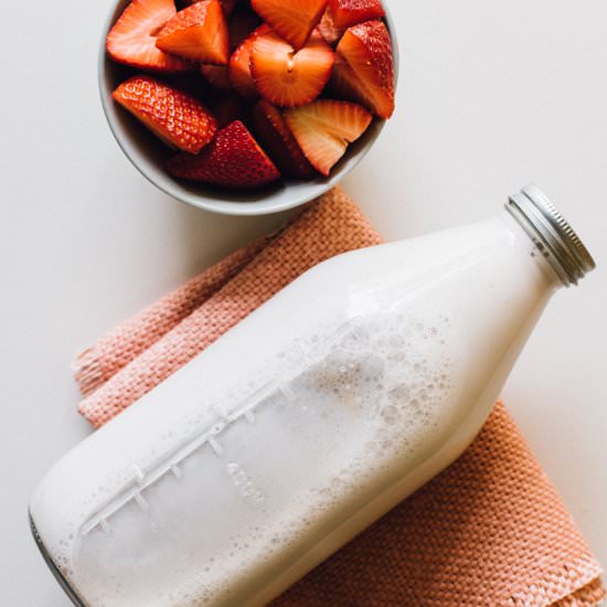 Strawberry Almond Milk Kefir