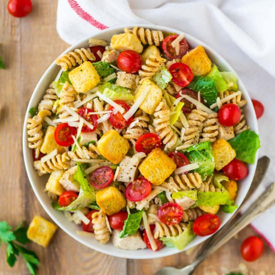 Chicken Caesar Pasta Salad