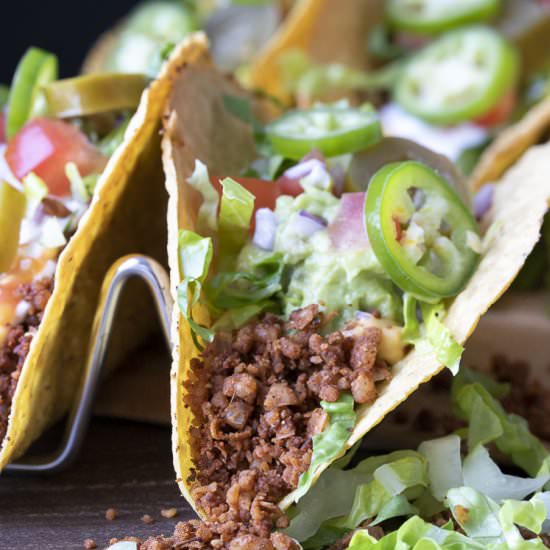 High-Protein Low-Fat Vegan TacoMeat