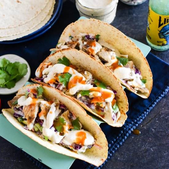 5 Spice Blackened Fish Tacos