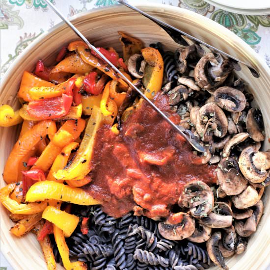 Black Bean Pasta Bowl