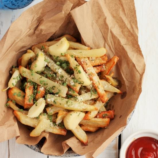 AIR FRYER FRENCH FRIES WITH ROASTED