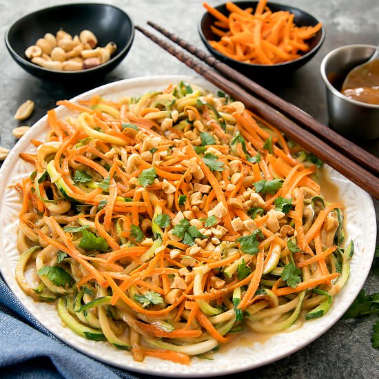Thai Peanut Zucchini Noodles