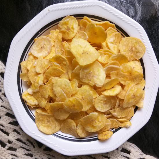 Plantain banana chips
