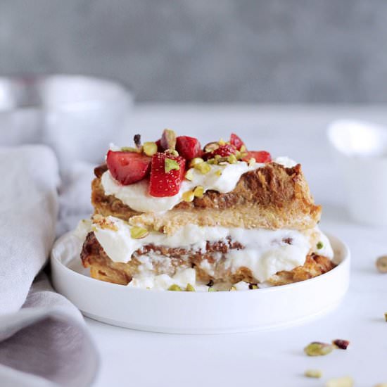 Challah & mascarpone french toast