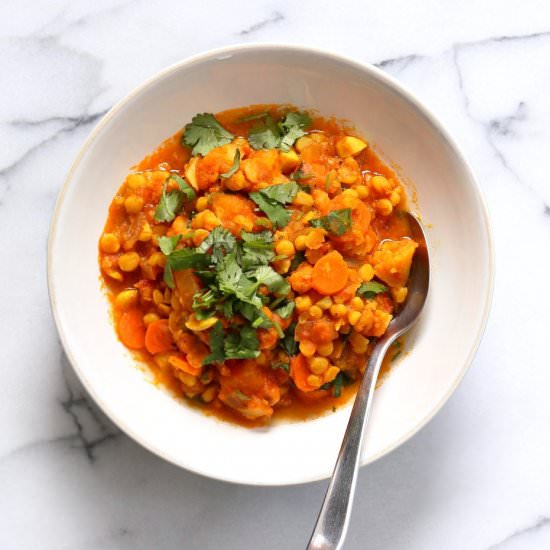 Chana Dal Veggie Soup
