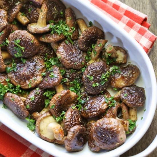 baked shiitake mushrooms