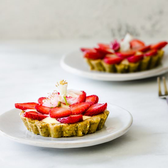 Strawberry Orange Blossom Tartlets