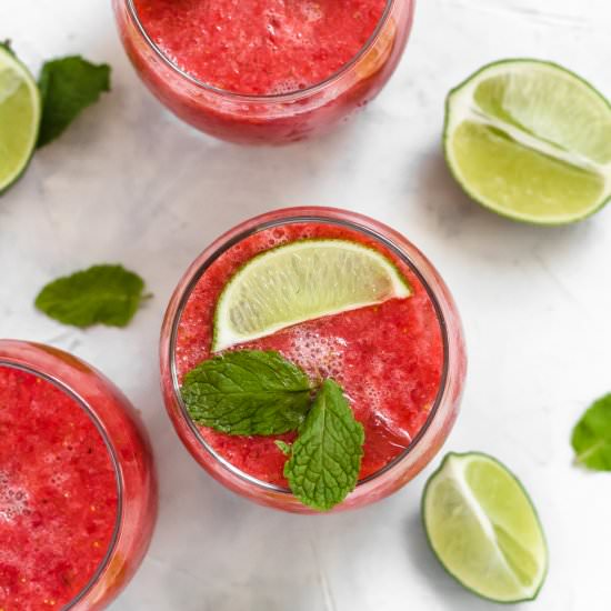 Strawberry Tequila Smash