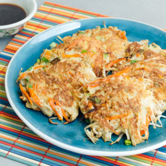 Enoki Mushroom Pancakes