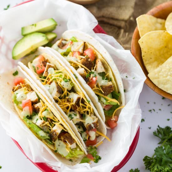 Cajun Chicken Tacos
