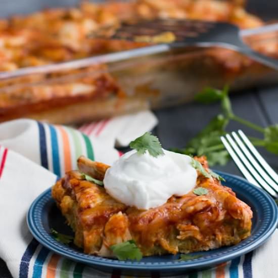 Easy Chicken Tamale Casserole