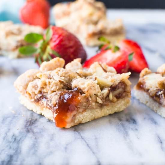 Strawberry Crumble Bars