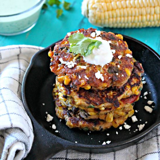 Sweet Corn & Black Bean Fritters