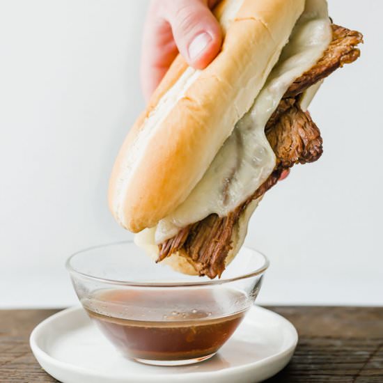 Slow Cooker French Dip Sandwiches