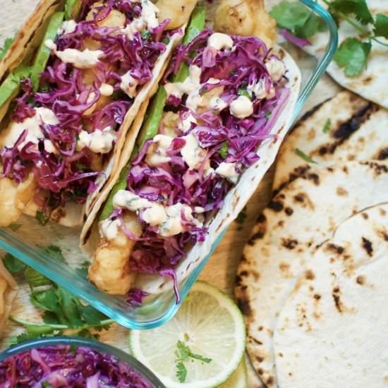 fried fish tacos