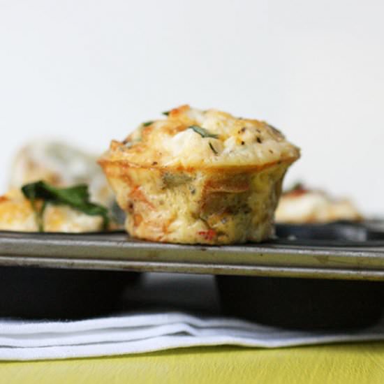 Egg, Feta and Vegetable Breakfast Muffins