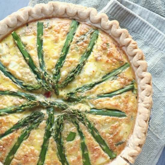 Greek Asparagus Quiche