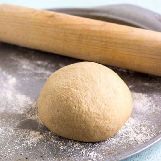 Whole Wheat Yeast Free Pizza Crust