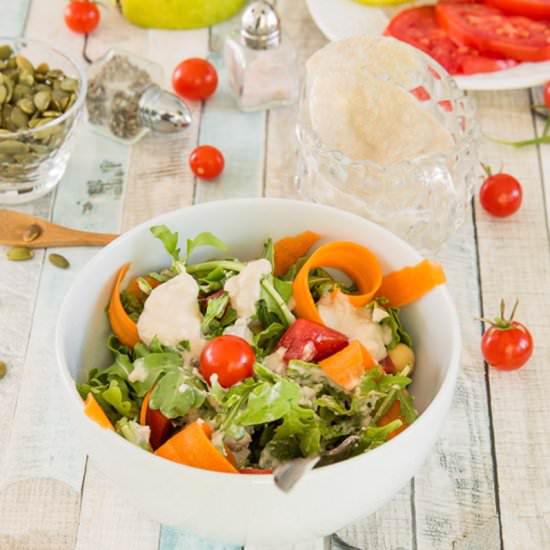 Creamy Roasted Garlic Vinaigrette