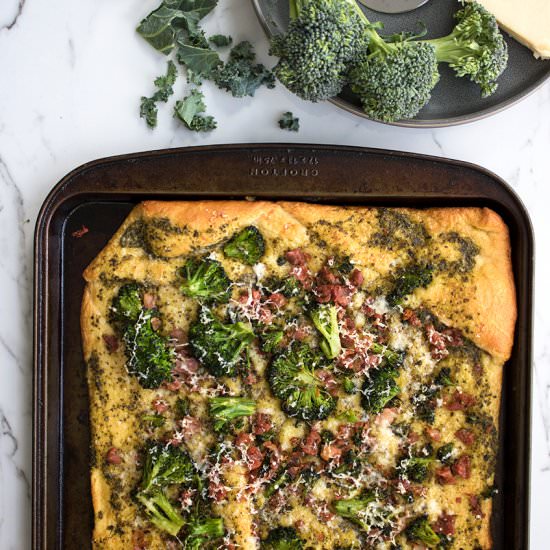 Prosciutto, Broccoli Flatbread