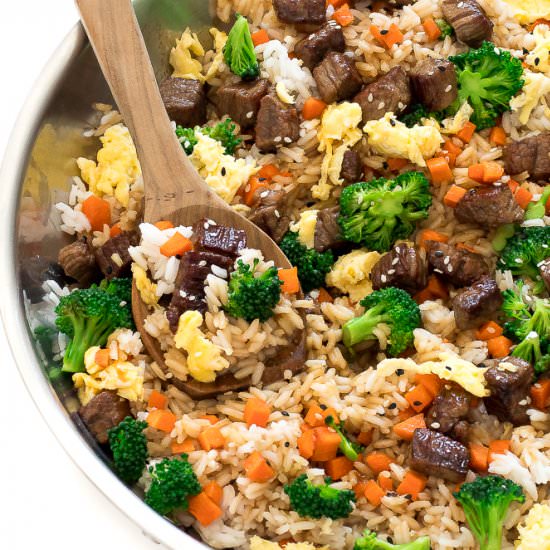 Easy Beef Fried Rice