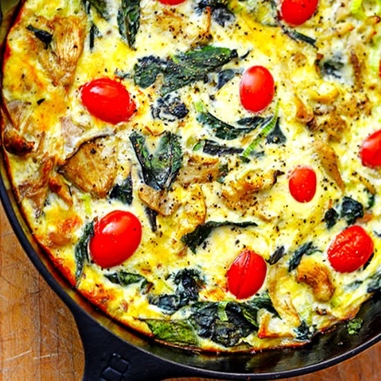 Crustless Vegetable Quiche