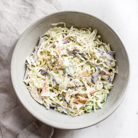 Simple Creamy Coleslaw