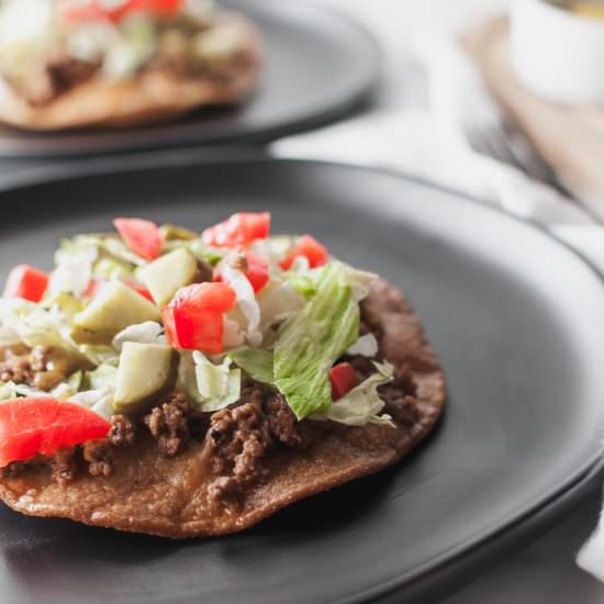 Cheeseburger Tostadas