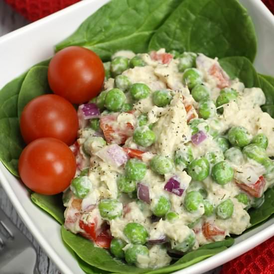 High Protein Sweet Pea Tuna Salad
