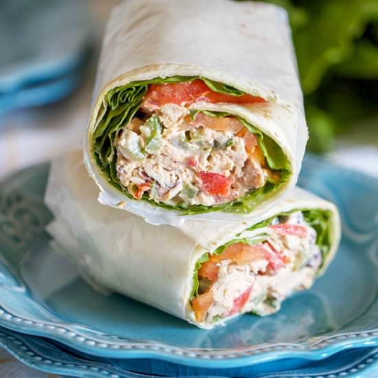 Tex-Mex Chicken Salad Wraps