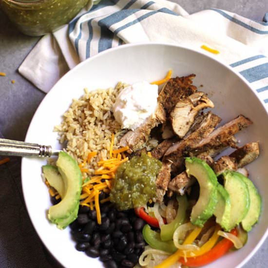 Grilled Chicken Burrito Bowls