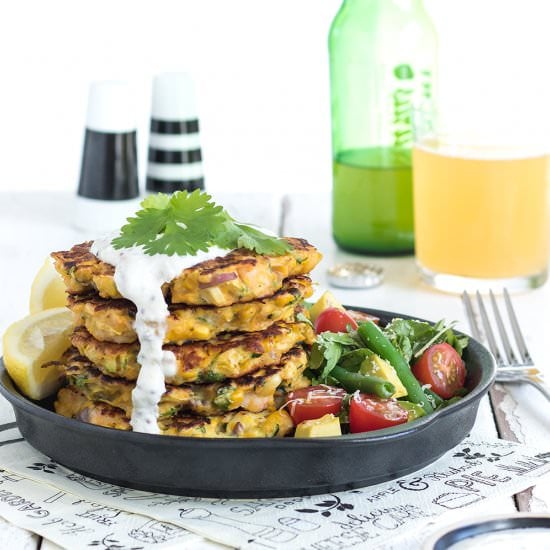 Sweetcorn and Shrimp Fritters