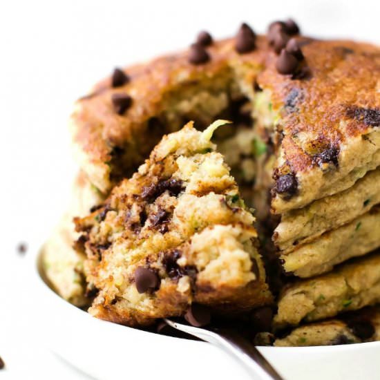 Low Carb zucchini Bread Pancakes