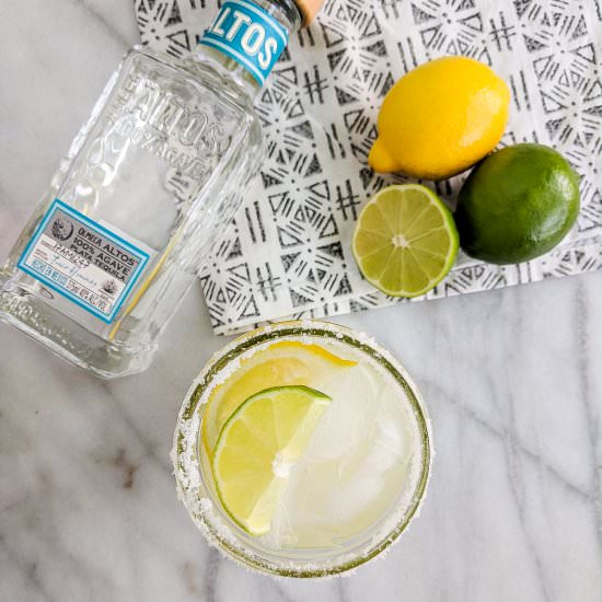 Simple Lemon Lime Margaritas