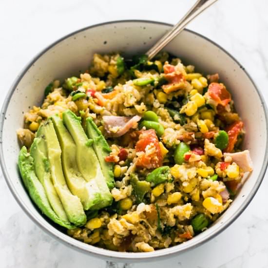 Rainbow Veg Egg-Fried Rice