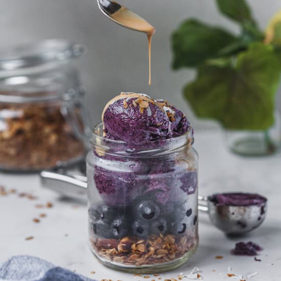Blueberry Cardamom Nice Cream