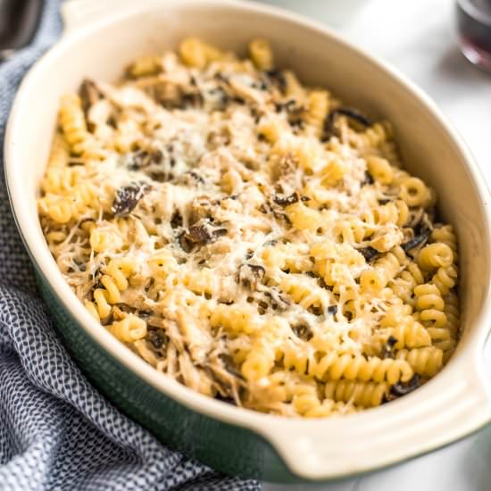 Baked Pasta with Chicken & Mushroom