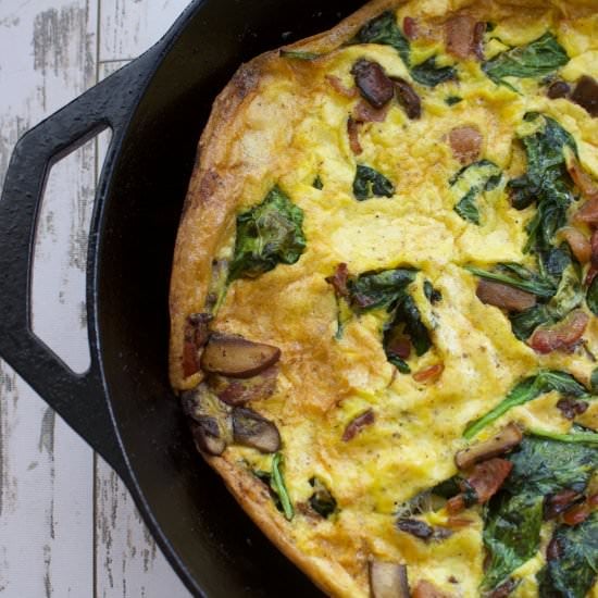 Spinach and Mushroom Frittata