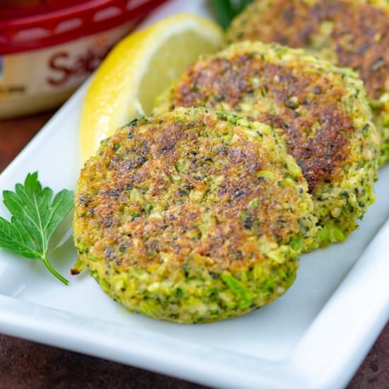 Hummus Broccoli Fritters