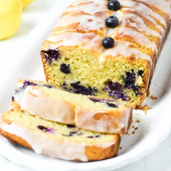 Gluten Free Lemon Blueberry Bread