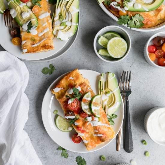 Overnight Breakfast Enchiladas