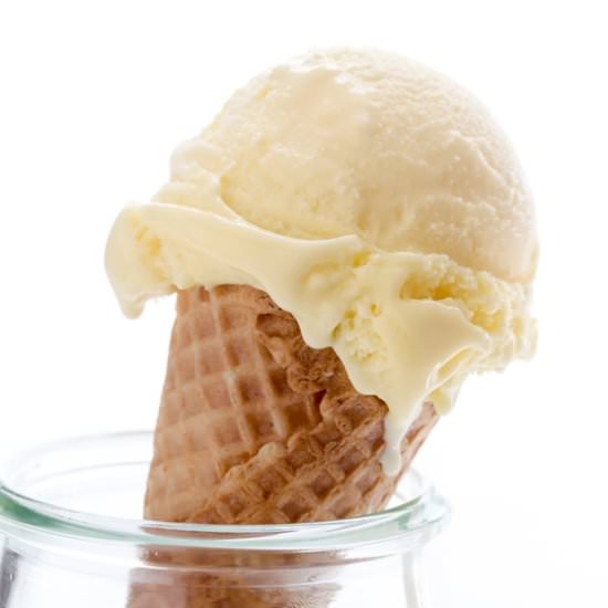 Lemon curd ice cream
