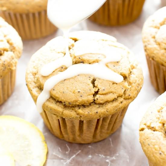 Healthy Lemon Poppy Seed Muffins