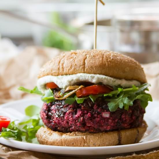 Balsamic Beet Burgers