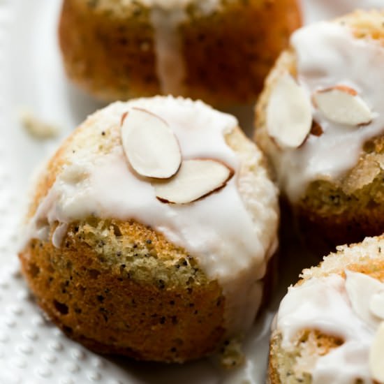 Almond Poppy Seed Tea Cakes