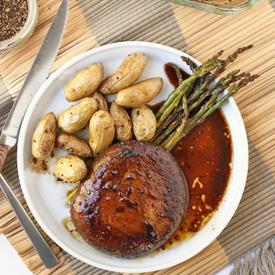 4 Ingredient Portobello Steaks