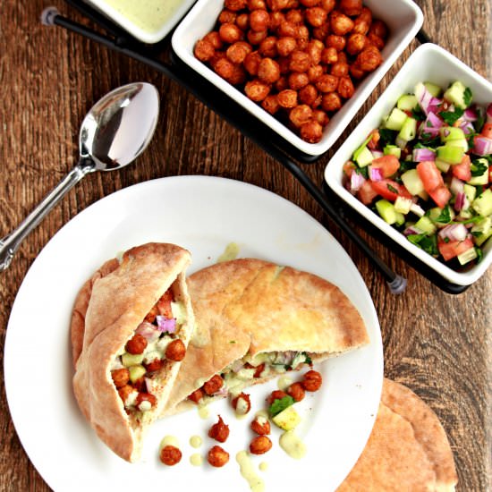 Chickpea Shawarma Wrap