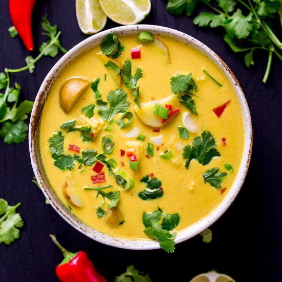Spiced Coconut Potato Soup